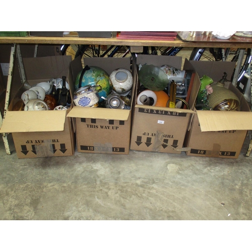 210 - Four Boxes of Decorative Items