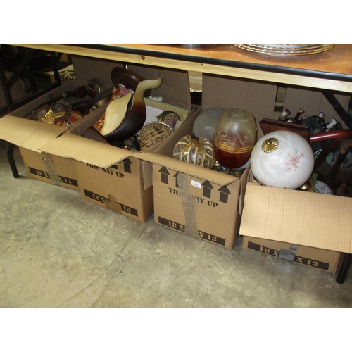 212 - Four Boxes of Decorative Items