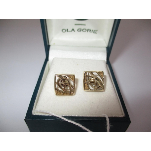 427 - Pair of Ola Gorie 9ct Gold Earrings, 2.7g