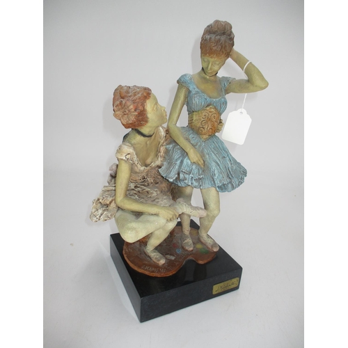 517 - L.M. Lafuente Figure Group of 2 Ballerinas, 36cm