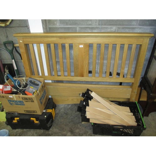 692 - Modern Oak 5ft Bedstead