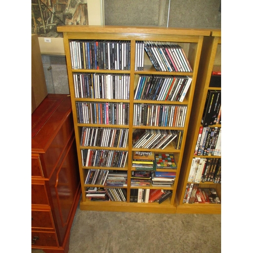 698 - Oak Shelves with CDs