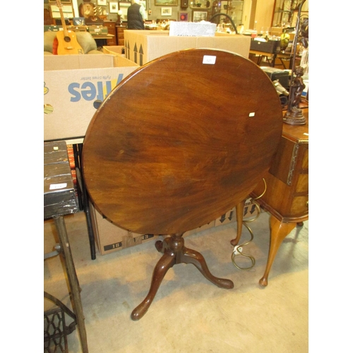 625 - Mahogany Tilt Top Table on Tripod Base, 74cm