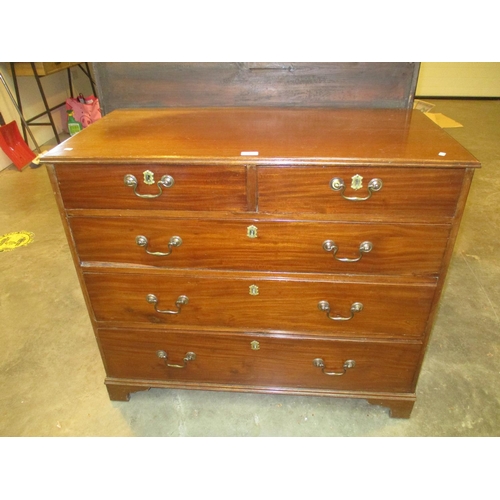 642 - 19th Century Mahogany Chest of 5 Drawers, 100cm