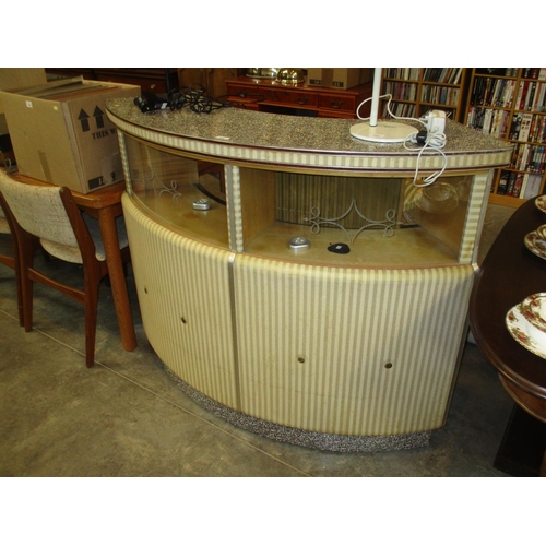 658 - 1950's Home Bar with 2 Stools