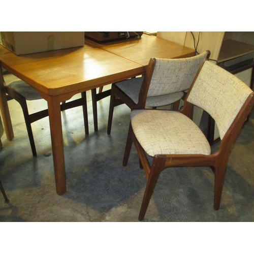 659 - Danish Teak Stole Mobelfabrik Extending Dining Table with 4 Chairs