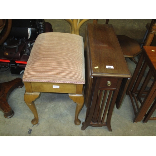 666 - 1920's Mahogany Sutherland Table and a Piano Stool