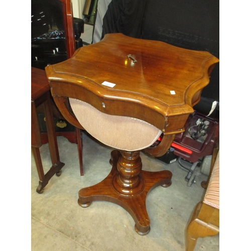 667 - Victorian Mahogany Work Table