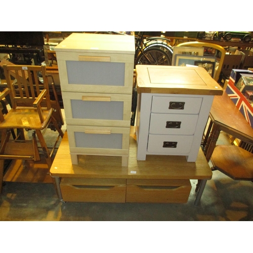 679 - Two Bedside Chests and a Coffee Table