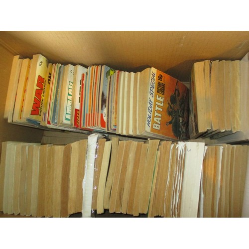 204 - Four Boxes of Hotspur, Red Dagger Victor and Other Annuals and Comics