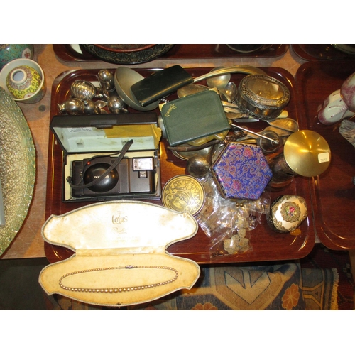 75 - Collectables including a Compact, Jewellery, Camera, Silver Plated Items etc