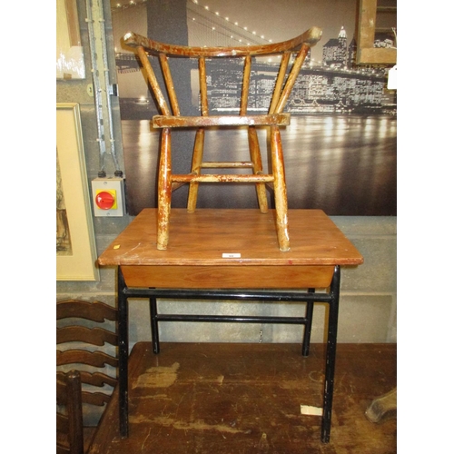 98 - Vintage School Desk and Chair