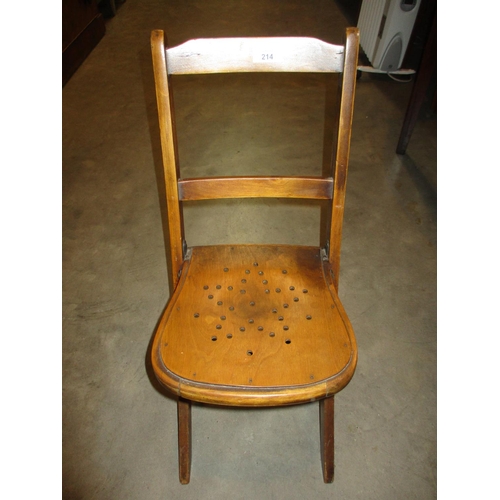 214 - Early 20th Century Folding Chair