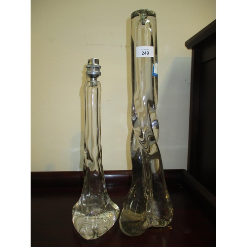 249 - Two Strathearn Glass Table Lamps