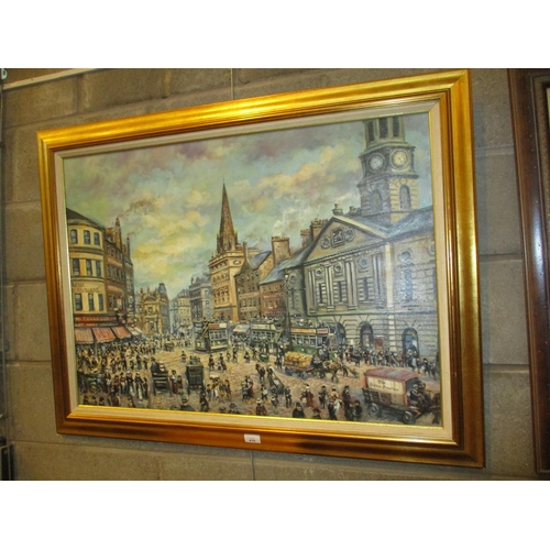 419 - Eddie Lange, Oil on Canvas, Old Town House High Street Dundee, 65x90cm