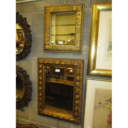 425 - Two Gilt Frame Wall Mirrors, 42x36cm and 57x43cm