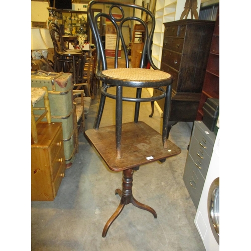 480 - 19th Century Wine Table and a Bentwood Chair