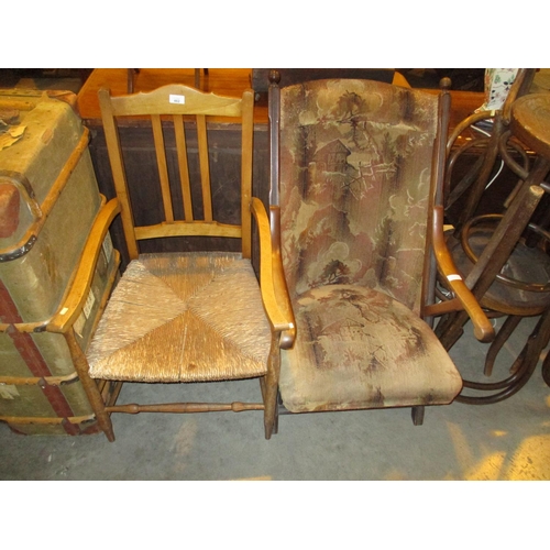 482 - DISPOSED - Two Early 20th Century Arm Chairs