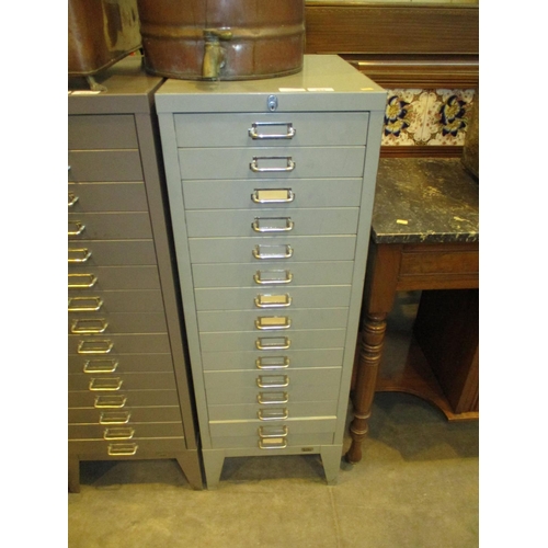 494 - Stor 15 Drawer Index Chest with Key