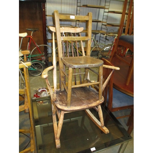 497 - Ercol Rocking Chair and a Childs Chair