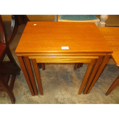 538 - McIntosh Mid Century Teak Nest of 3 Tables