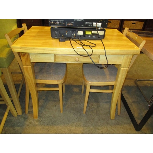 555 - Modern Fold Over Kitchen Table with 2 Chairs