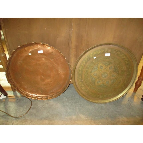 117 - Two Eastern Trays, 56 and 58cm