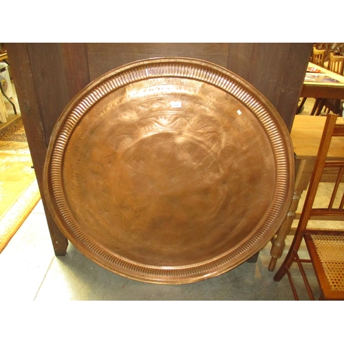 118 - Large Eastern Copper Tray, 110cm