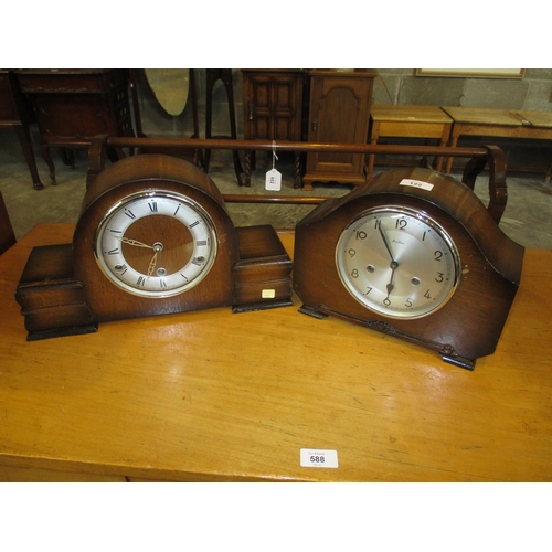 122 - Two Bentima Mantel Clocks