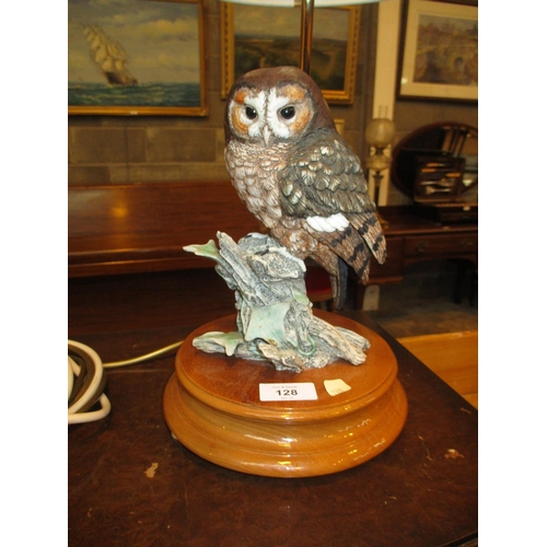 128 - Capodimonte Owl Table Lamp