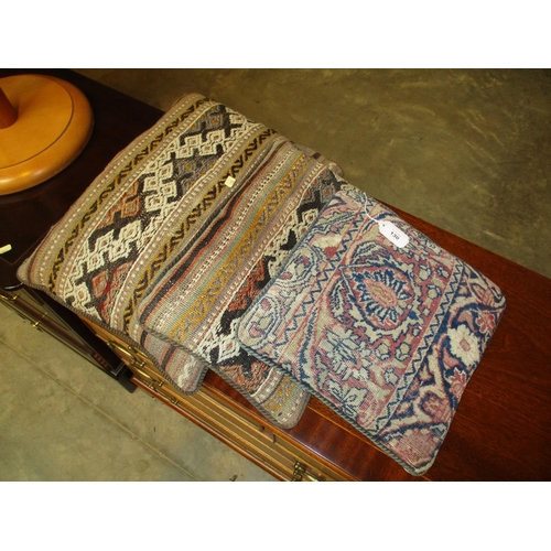 130 - Three Persian Rug Cushions