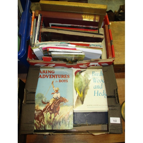 142 - Two Boxes of Books, Works Various