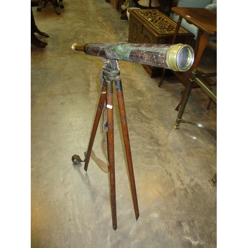 156 - WWI Military Issue Tripod by A. Leonard & Co 1916, Sig. Tel Stand Mk V No. 19390, along with a Brass... 