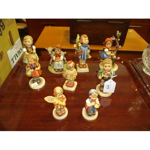 177 - Nine Hummel Figures