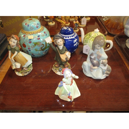 178 - Lladro, Royal Doulton and Capodimante Figures etc