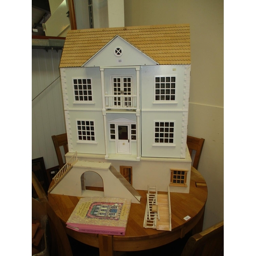 253 - Large Dolls House with Furnishings