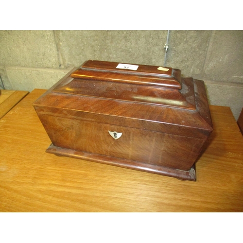 91 - Early 19th Century Mahogany Sarcophagus Box