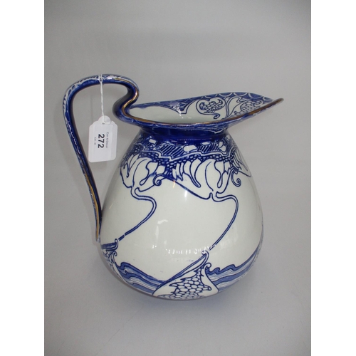 272 - WITHDRAWN FROM SALE - Doulton Burslem Kelmscot Pattern Ewer, 26cm