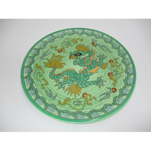 307 - Charlotte Rhead for Crown Ducal Chinese Dragon Plaque, 32cm