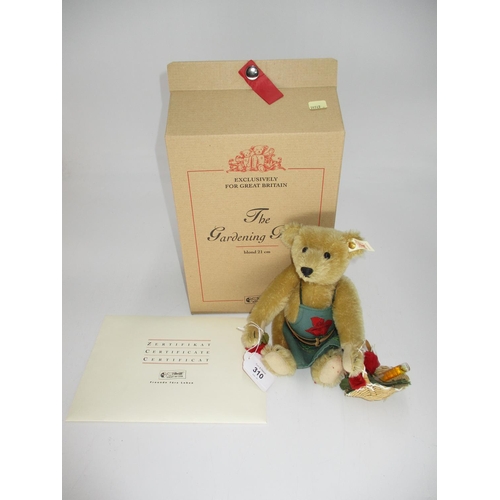 310 - Steiff The Gardening Bear No.00439 with Certificate and Box