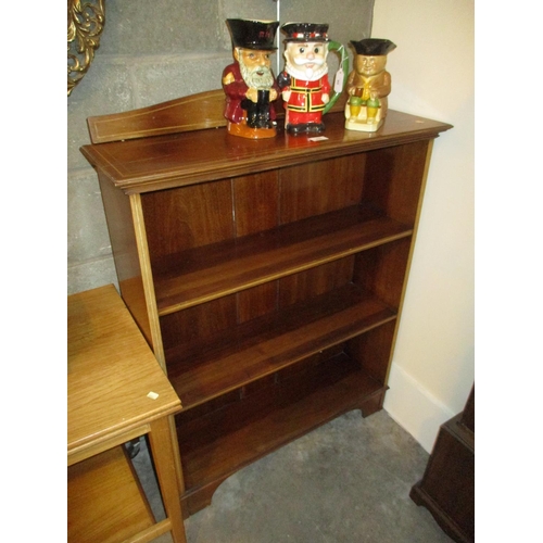 637 - Edwardian Inlaid Mahogany Bookshelves, 81cm