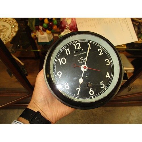 260 - Military Issue Elliot Clock, 15cm max diameter