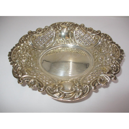 269 - Silver Pierced and Embossed Bonbon Dish, Sheffield 1973, 80g