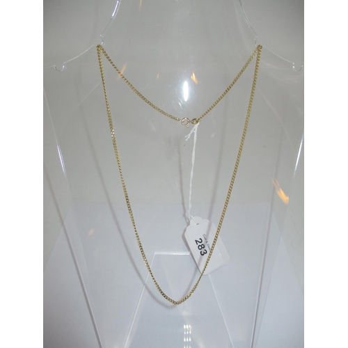 283 - 9ct Gold Necklace, 4.1g