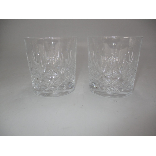 328 - Set of 10 Crystal Whisky Tumblers