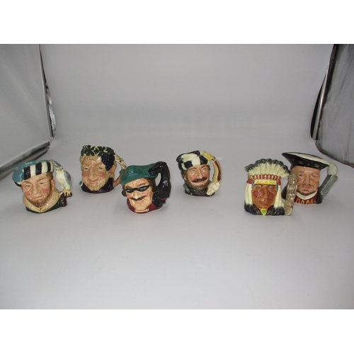 329 - Six Small Royal Doulton Character Jugs