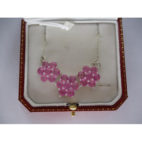 346 - Pink Sapphire Necklace