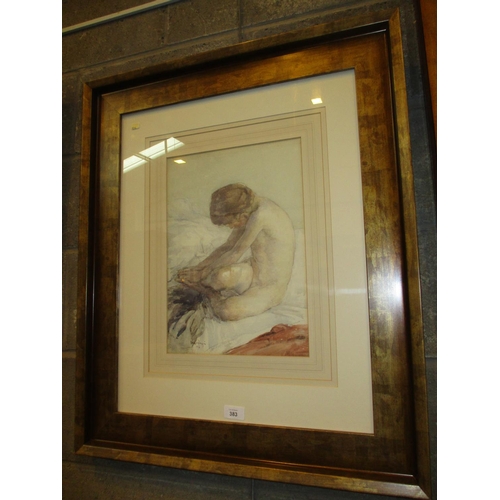 David Foggie, 1916, RSA RSW (SCOTTISH 1878-1948), Watercolour, Nude Study, 38x27cm
