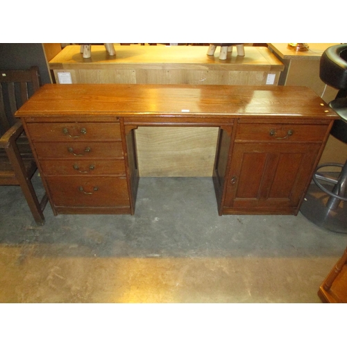 560 - Vintage Double Pedestal Desk, 169x42cm