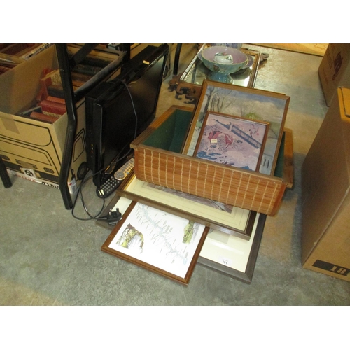 101 - DISPOSED - Portable TV, Pictures and Basket